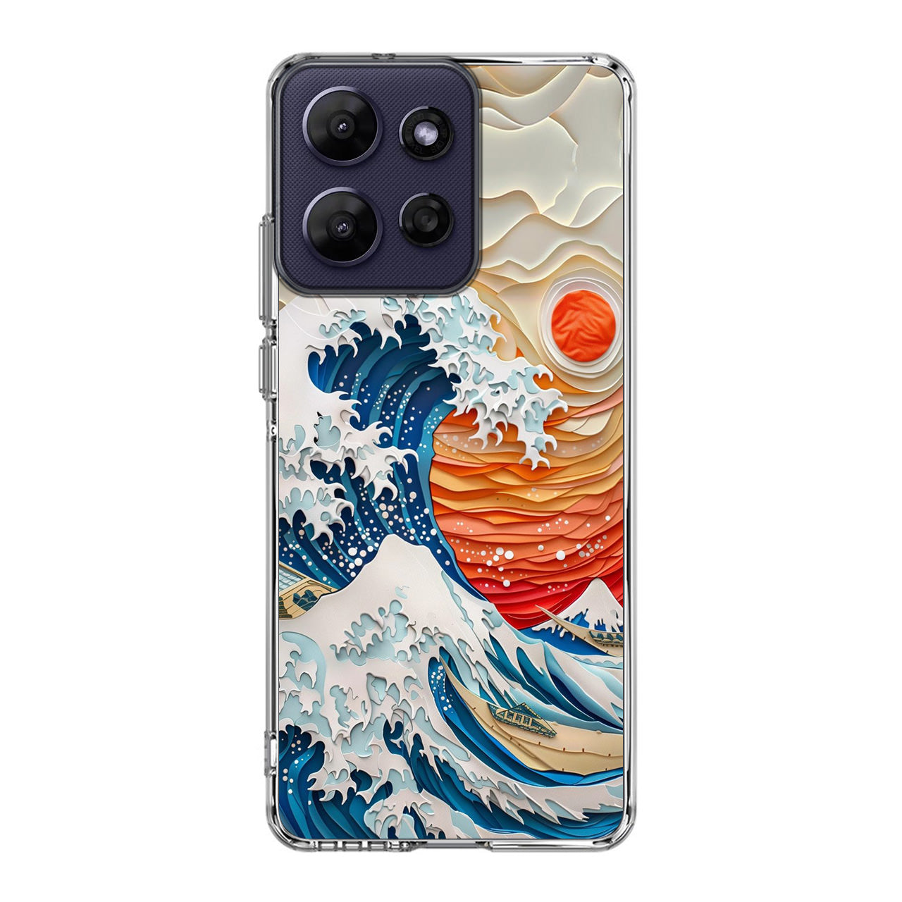 The Great Wave Off Paper Art Motorola Moto G Power 2026 Case