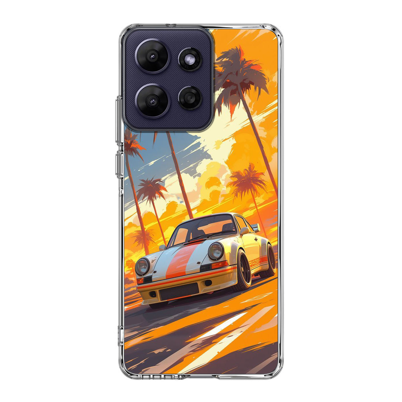 Turbo Dreams in Neon Palms Motorola Moto G Power 2026 Case