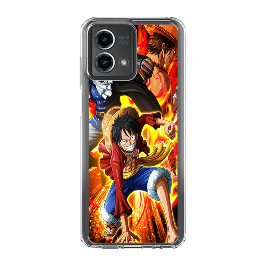 Ace Sabo Luffy Brotherhood Motorola Moto G Stylus 5G 2023 Case