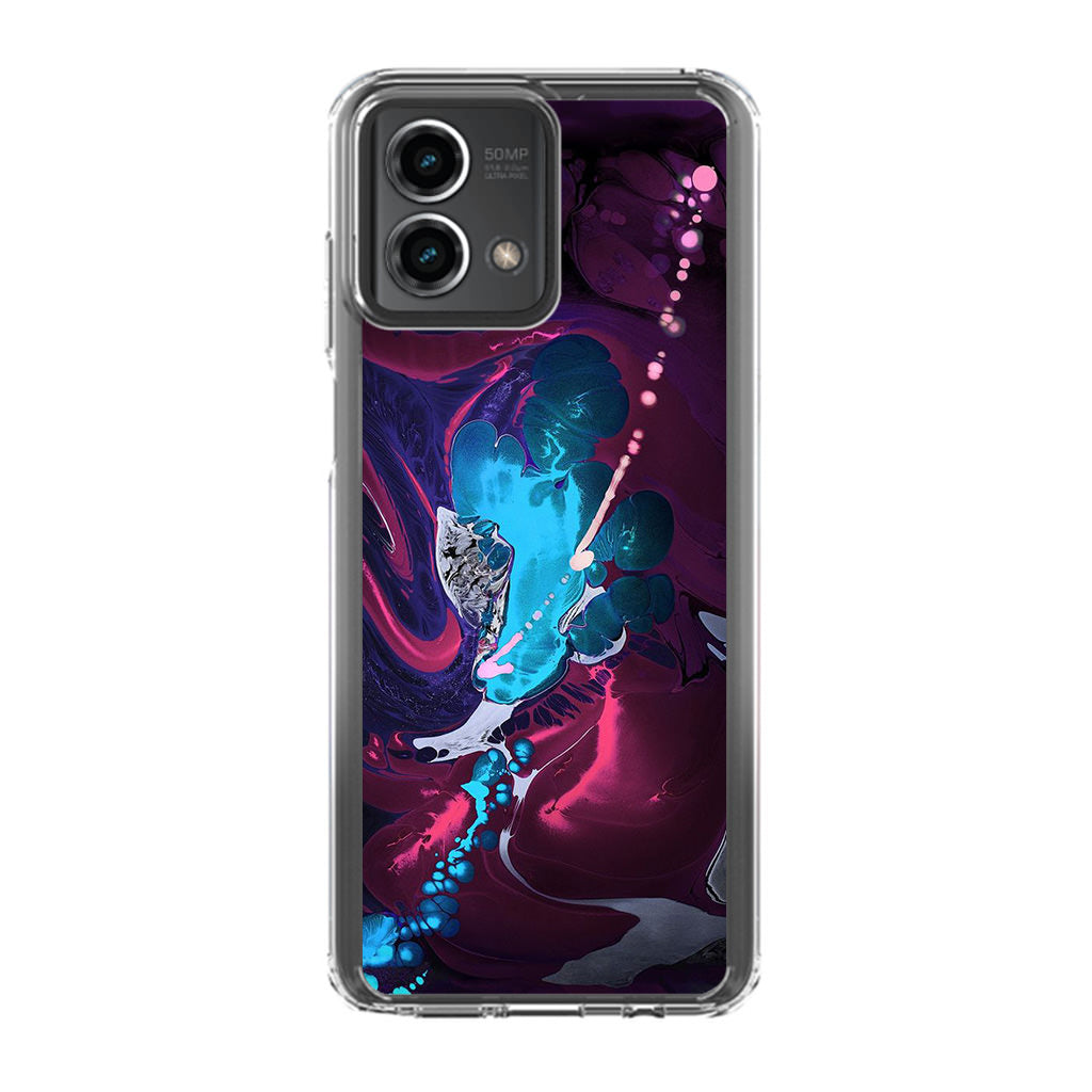 Abstract Purple Blue Art Motorola Moto G Stylus 5G 2023 Case