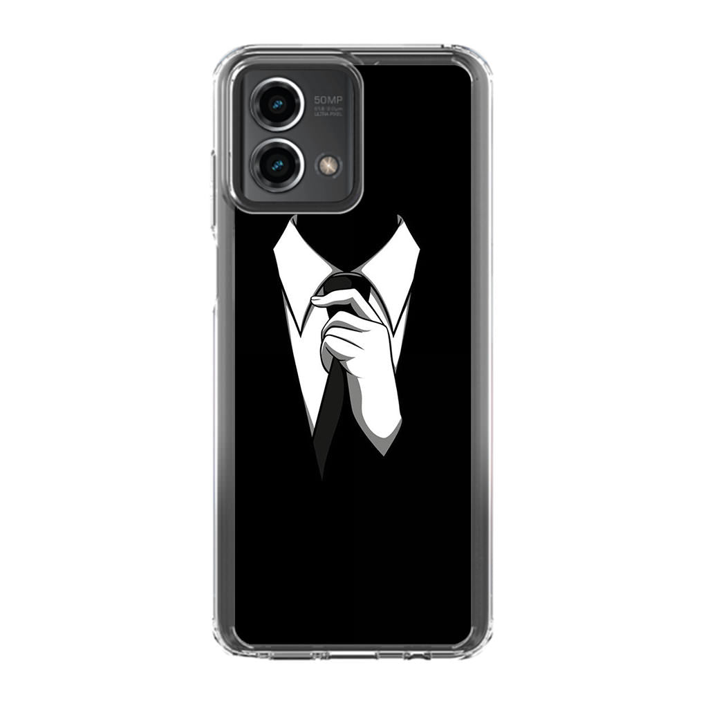 Anonymous Black White Tie Motorola Moto G Stylus 5G 2023 Case