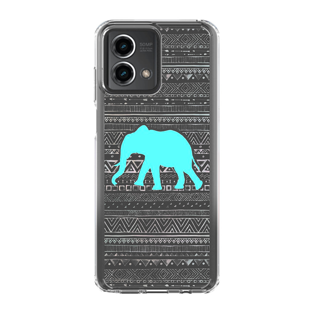 Aztec Elephant Turquoise Motorola Moto G Stylus 5G 2023 Case