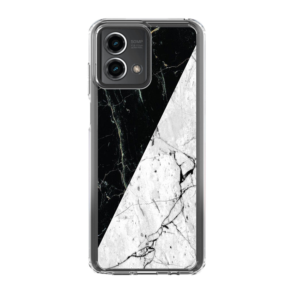 B&W Marble Motorola Moto G Stylus 5G 2023 Case