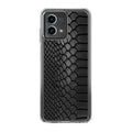 Black Snake Skin Texture Motorola Moto G Stylus 5G 2023 Case