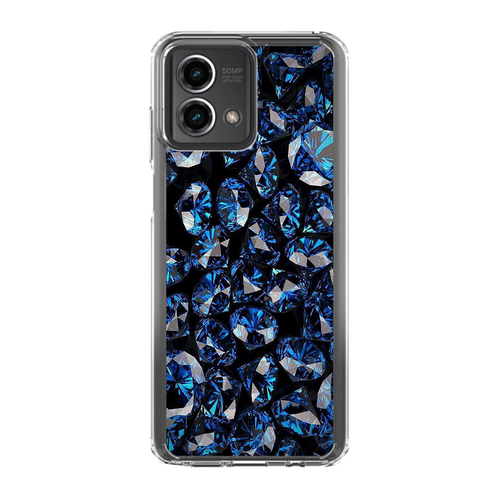 Blue Diamonds Pattern Motorola Moto G Stylus 5G 2023 Case