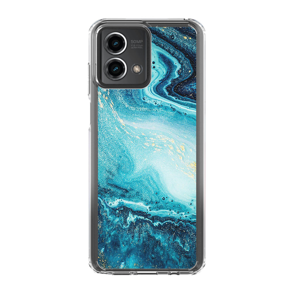 Blue Water Glitter Motorola Moto G Stylus 5G 2023 Case