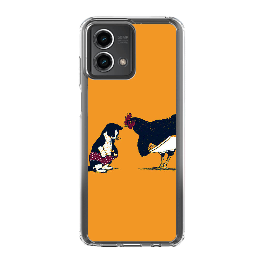 Cat Chicken Yellow Underwear Cute Motorola Moto G Stylus 5G 2023 Case