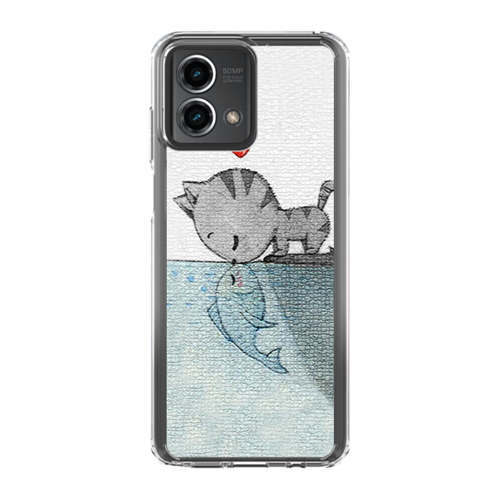 Cat Fish Kisses Motorola Moto G Stylus 5G 2023 Case