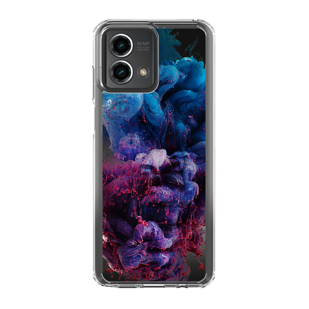 Colorful Dust Art on Black Motorola Moto G Stylus 5G 2023 Case