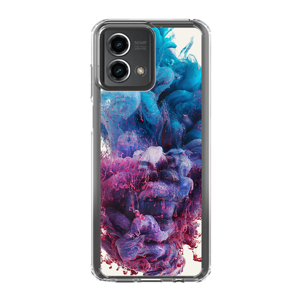 Colorful Dust Art on White Motorola Moto G Stylus 5G 2023 Case