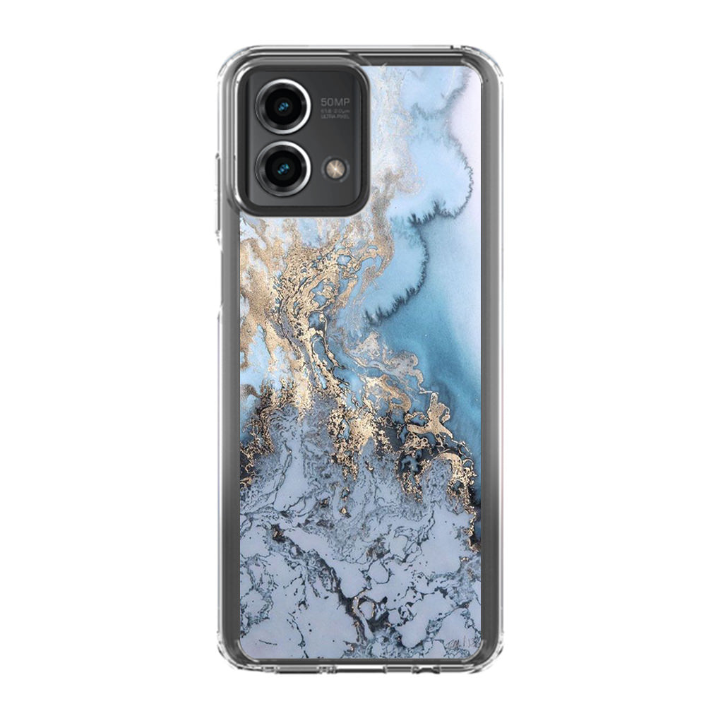 Golden Azure Marble Motorola Moto G Stylus 5G 2023 Case