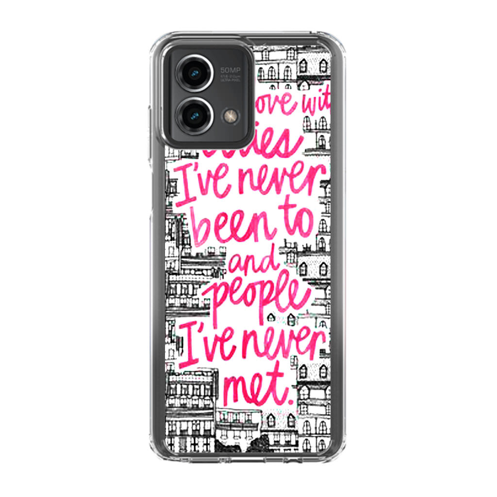 John Green Quotes I'm in Love With Cities Motorola Moto G Stylus 5G 2023 Case