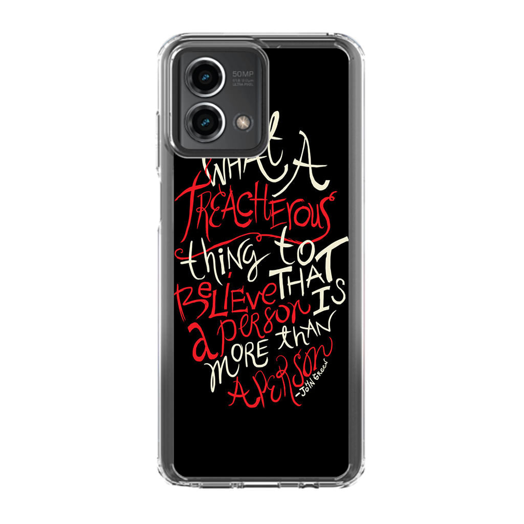 John Green Quotes More Than A Person Motorola Moto G Stylus 5G 2023 Case
