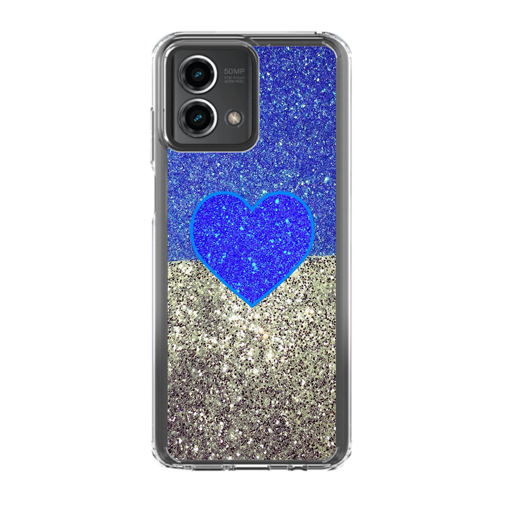 Love Glitter Blue and Grey Motorola Moto G Stylus 5G 2023 Case