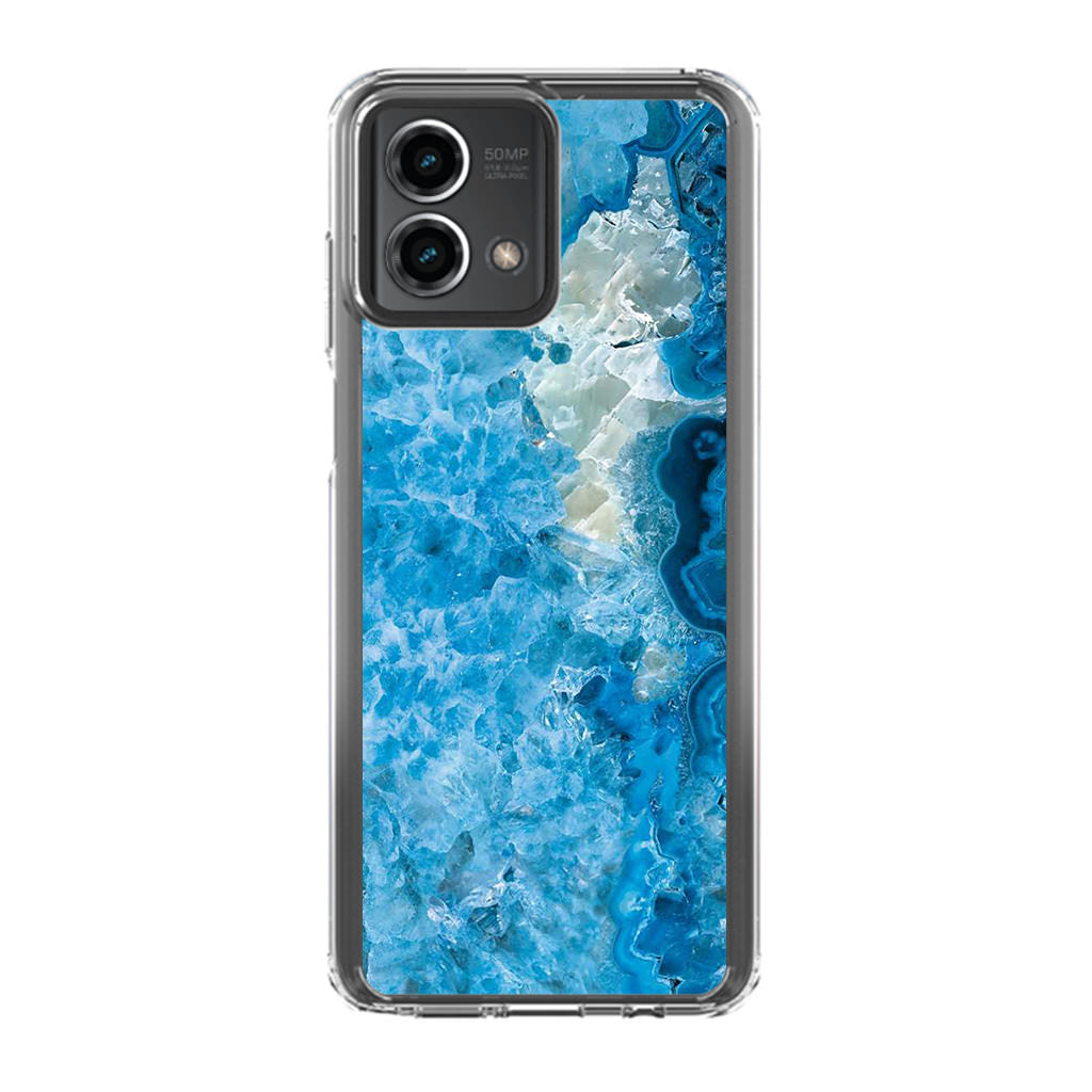 Navy Blue Marble Motorola Moto G Stylus 5G 2023 Case