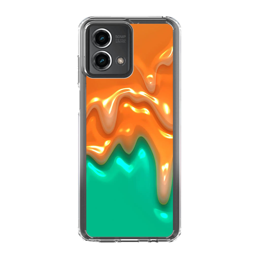 Orange Paint Dripping Motorola Moto G Stylus 5G 2023 Case
