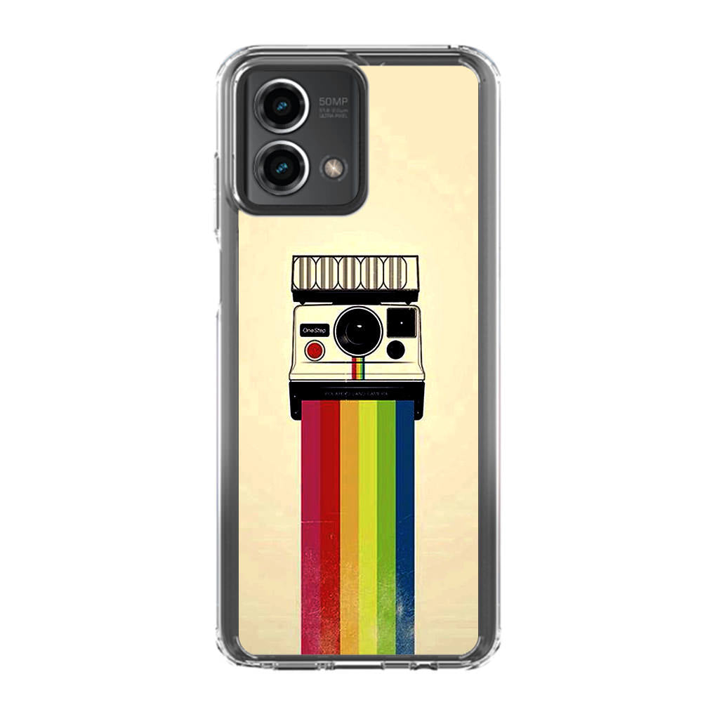 Polaroid Camera Colorful Rainbow Motorola Moto G Stylus 5G 2023 Case