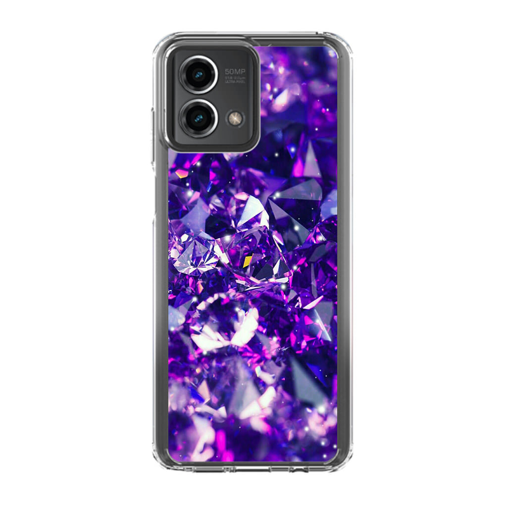 Purple Crystal Motorola Moto G Stylus 5G 2023 Case