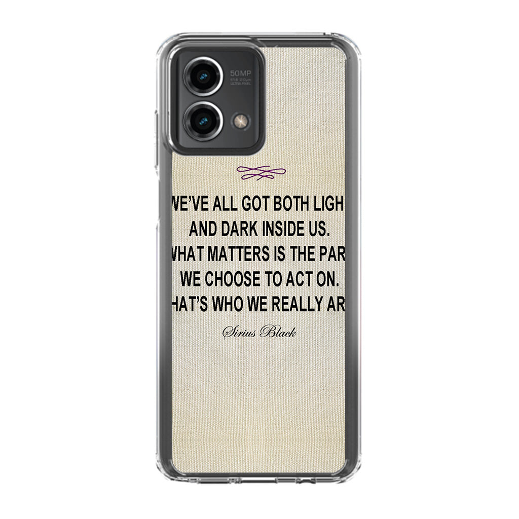 Sirius Black Quote Motorola Moto G Stylus 5G 2023 Case