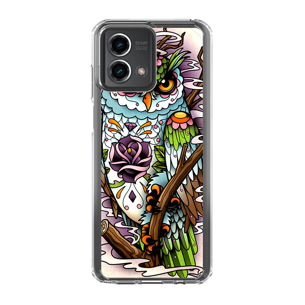 Sugar Skull Owl Tattoo Motorola Moto G Stylus 5G 2023 Case