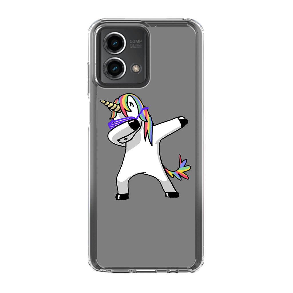 Unicorn Dabbing Grey Motorola Moto G Stylus 5G 2023 Case