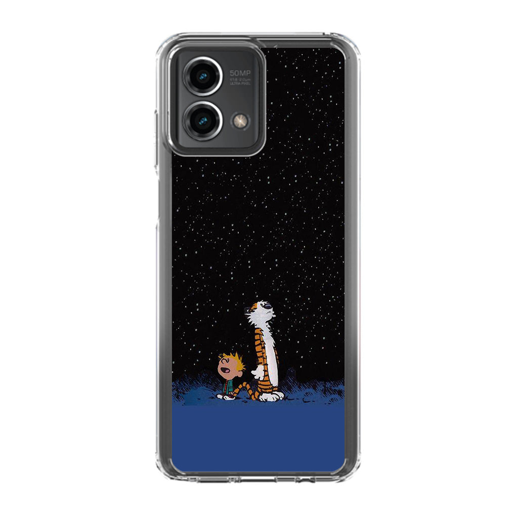 Calvin and Hobbes Space Motorola Moto G Stylus 5G 2023 Case