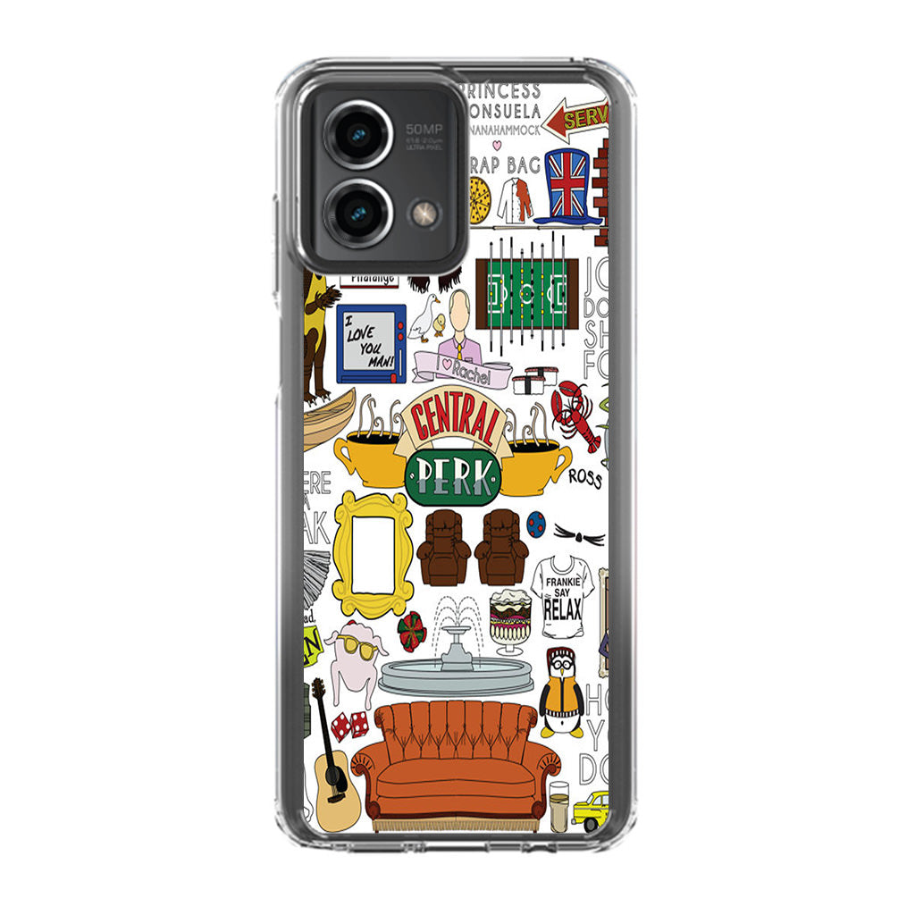 Friends TV Show Central Perk Sticker Motorola Moto G Stylus 5G 2023 Case