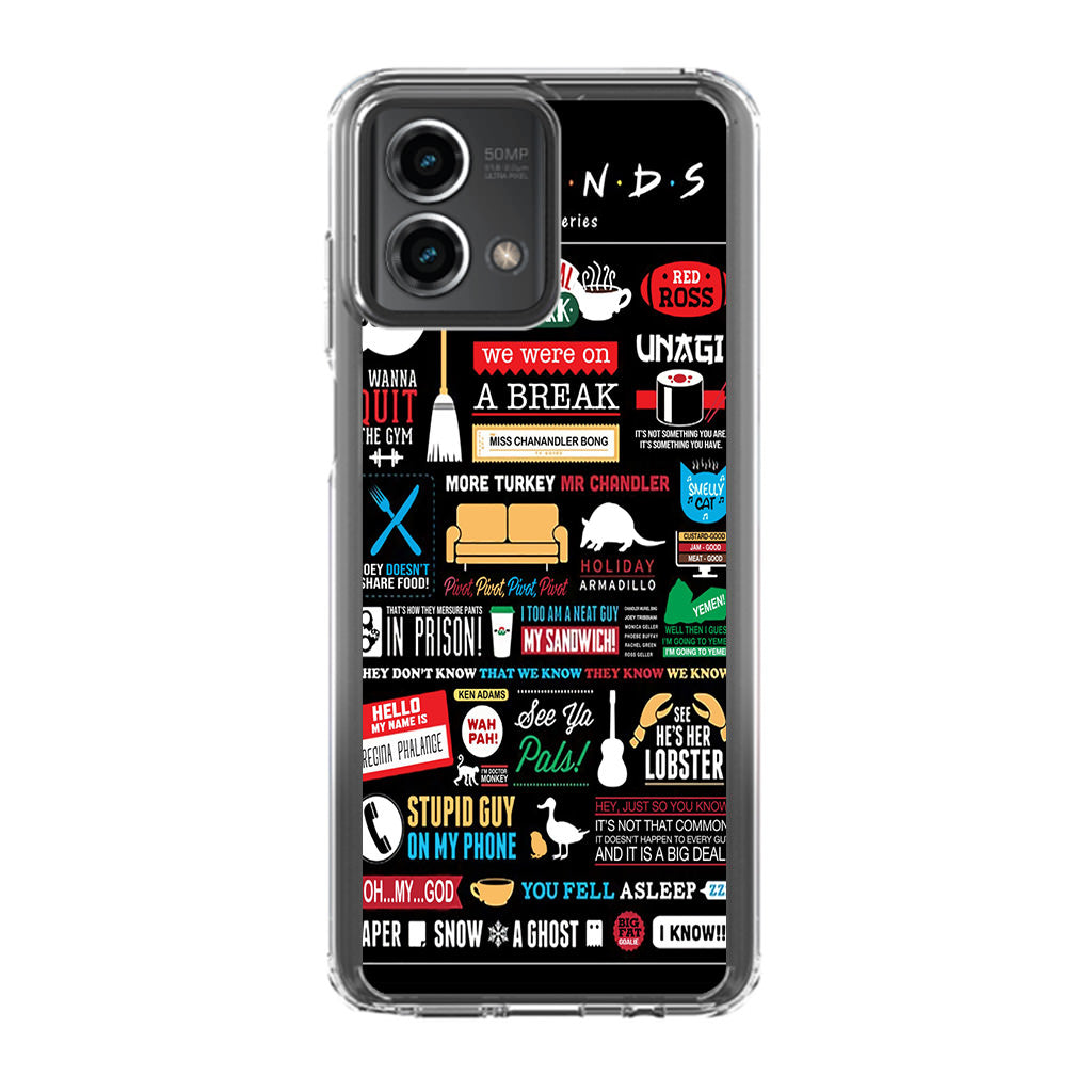 Friends TV Show Quotes Poster Motorola Moto G Stylus 5G 2023 Case