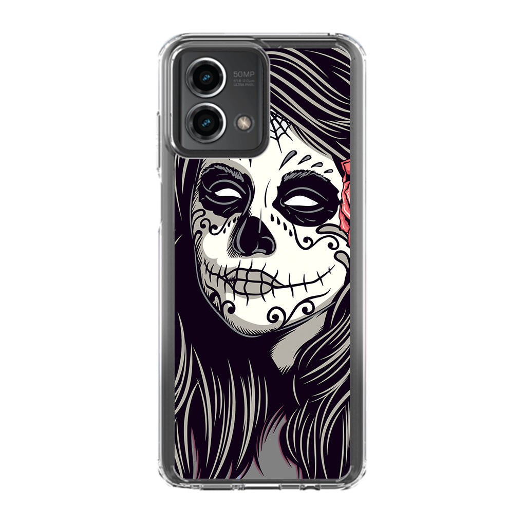 Girl Skull Flower Motorola Moto G Stylus 5G 2023 Case