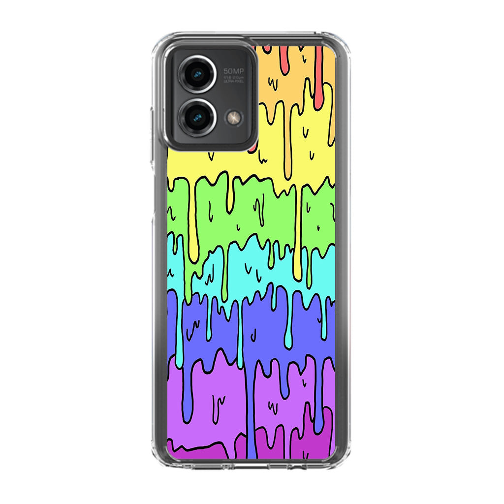 Pastel Kawaii Melting Rainbow Motorola Moto G Stylus 5G 2023 Case