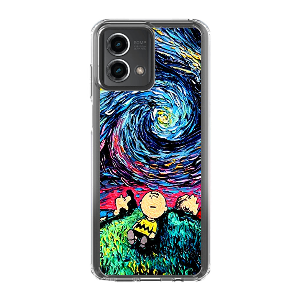 Peanuts At Starry Night Motorola Moto G Stylus 5G 2023 Case