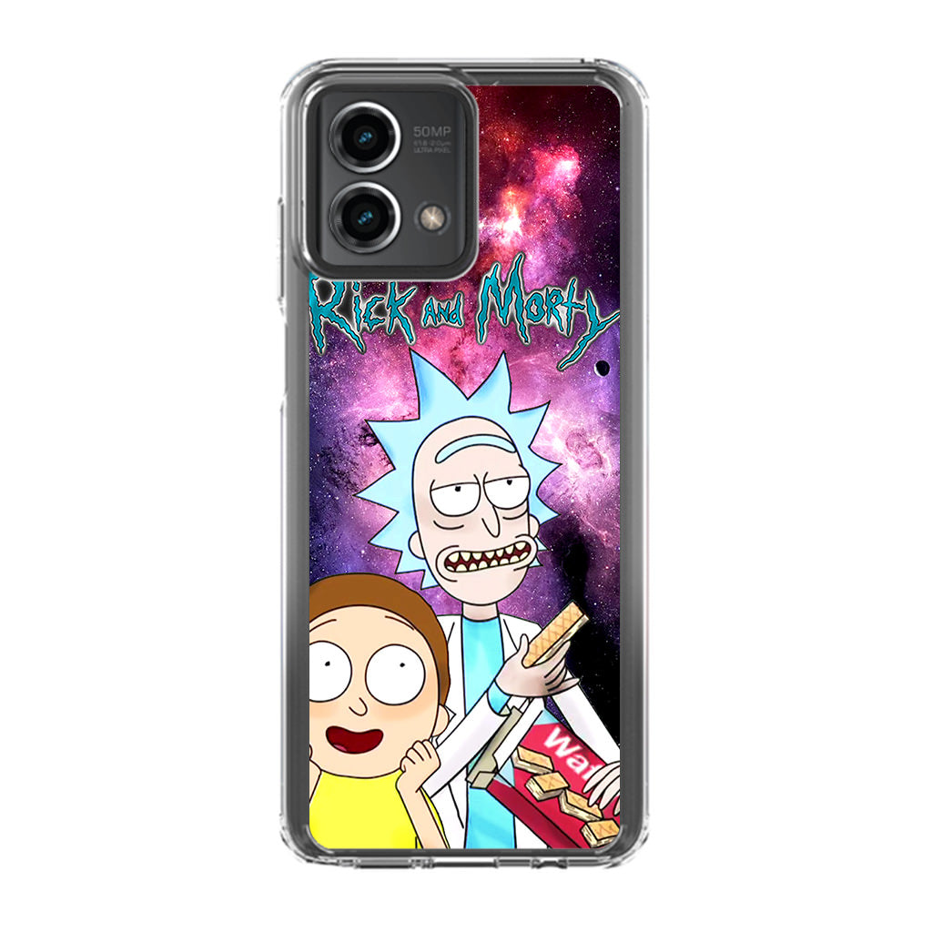 Rick And Morty Nebula Space Motorola Moto G Stylus 5G 2023 Case
