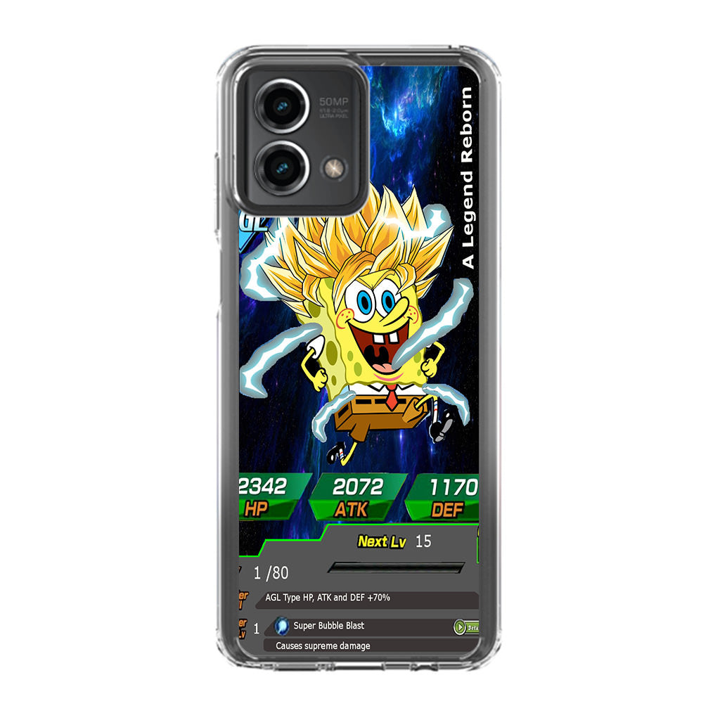 Super Saiyan Spongebob Card Motorola Moto G Stylus 5G 2023 Case