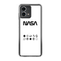 NASA Minimalist White Motorola Moto G Stylus 5G 2023 Case