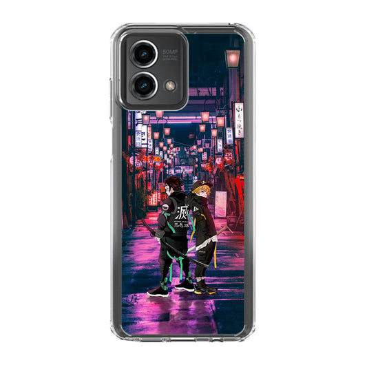 Tanjiro And Zenitsu in Style Motorola Moto G Stylus 5G 2023 Case