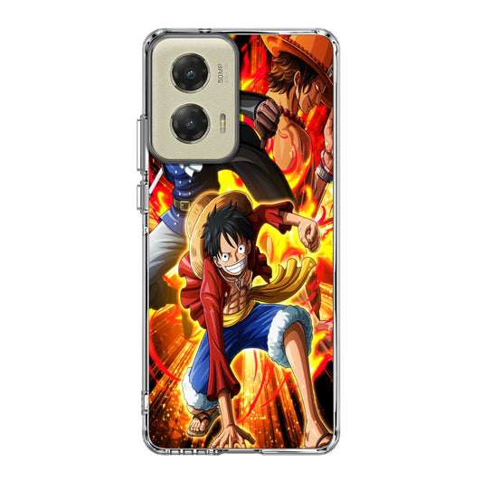 Ace Sabo Luffy Brotherhood Motorola Moto G Stylus 5G 2024 Case