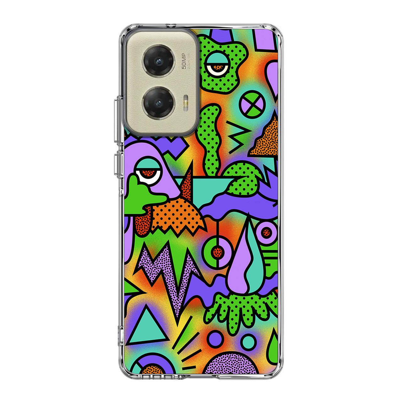 Abstract Colorful Doodle Art Motorola Moto G Stylus 5G 2024 Case