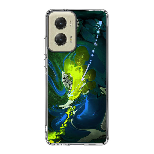 Abstract Green Blue Art Motorola Moto G Stylus 5G 2024 Case