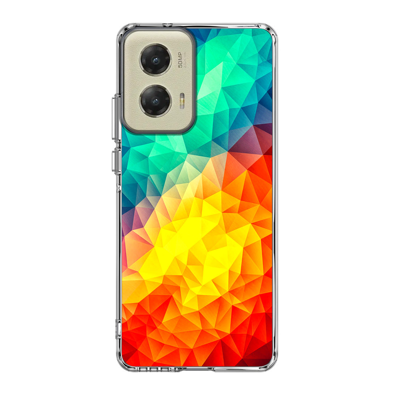 Abstract Multicolor Cubism Painting Motorola Moto G Stylus 5G 2024 Case
