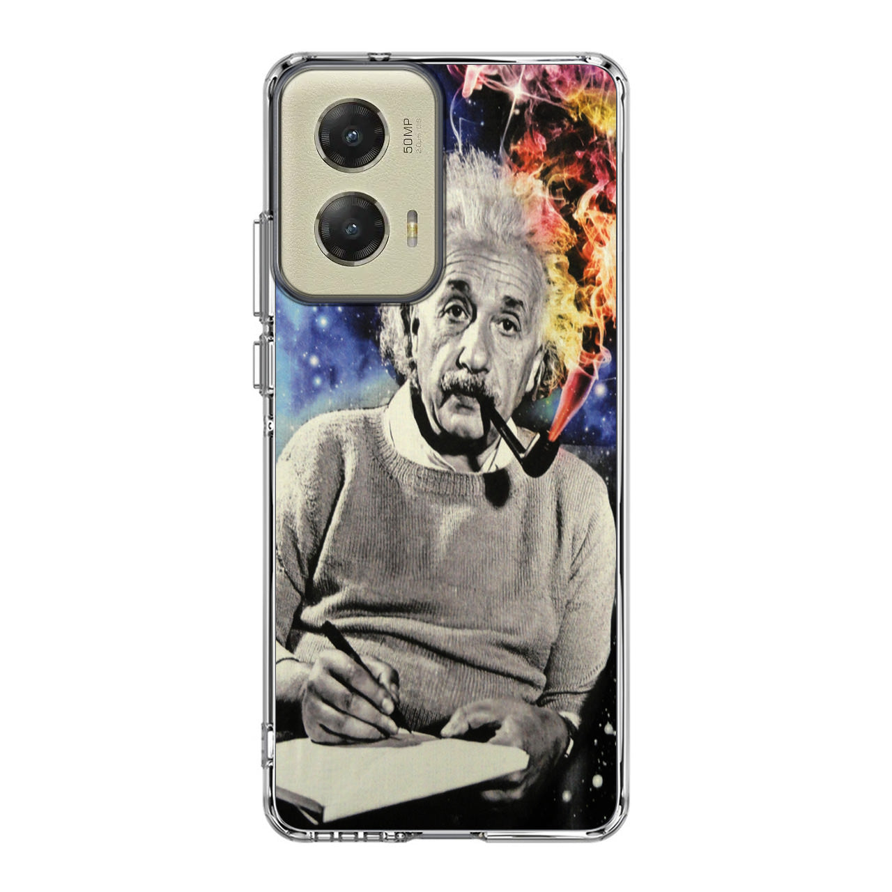 Albert Einstein Smoking Motorola Moto G Stylus 5G 2024 Case