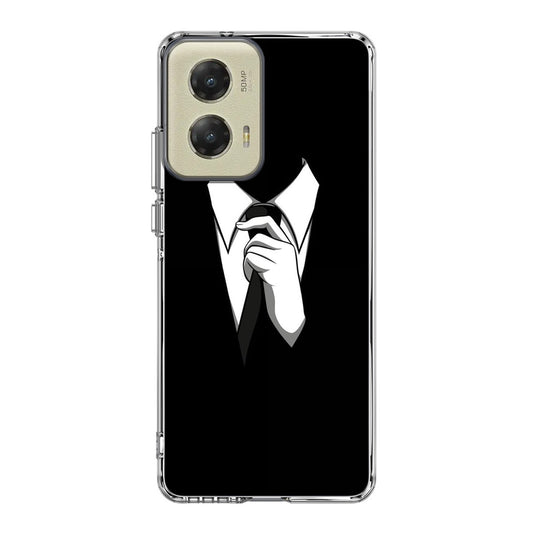 Anonymous Black White Tie Motorola Moto G Stylus 5G 2024 Case