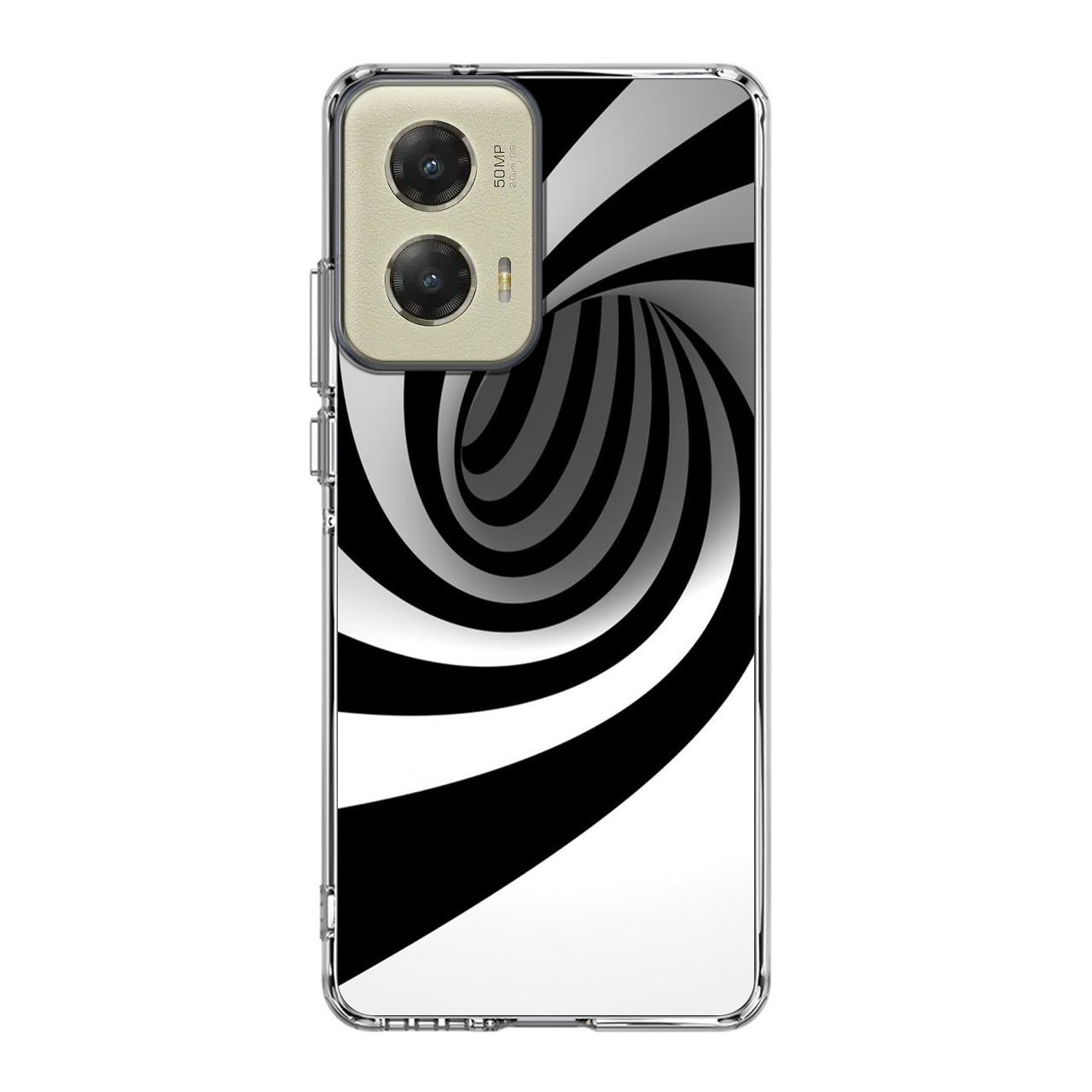 Black and White Twist Motorola Moto G Stylus 5G 2024 Case