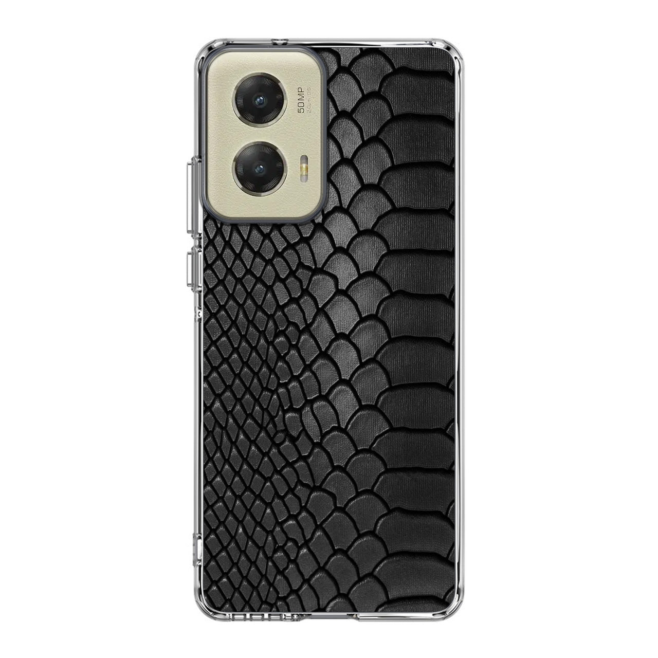 Black Snake Skin Texture Motorola Moto G Stylus 5G 2024 Case