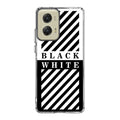 Black White Stripes Motorola Moto G Stylus 5G 2024 Case