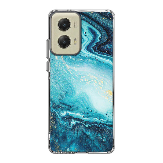 Blue Water Glitter Motorola Moto G Stylus 5G 2024 Case