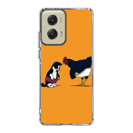 Cat Chicken Yellow Underwear Cute Motorola Moto G Stylus 5G 2024 Case