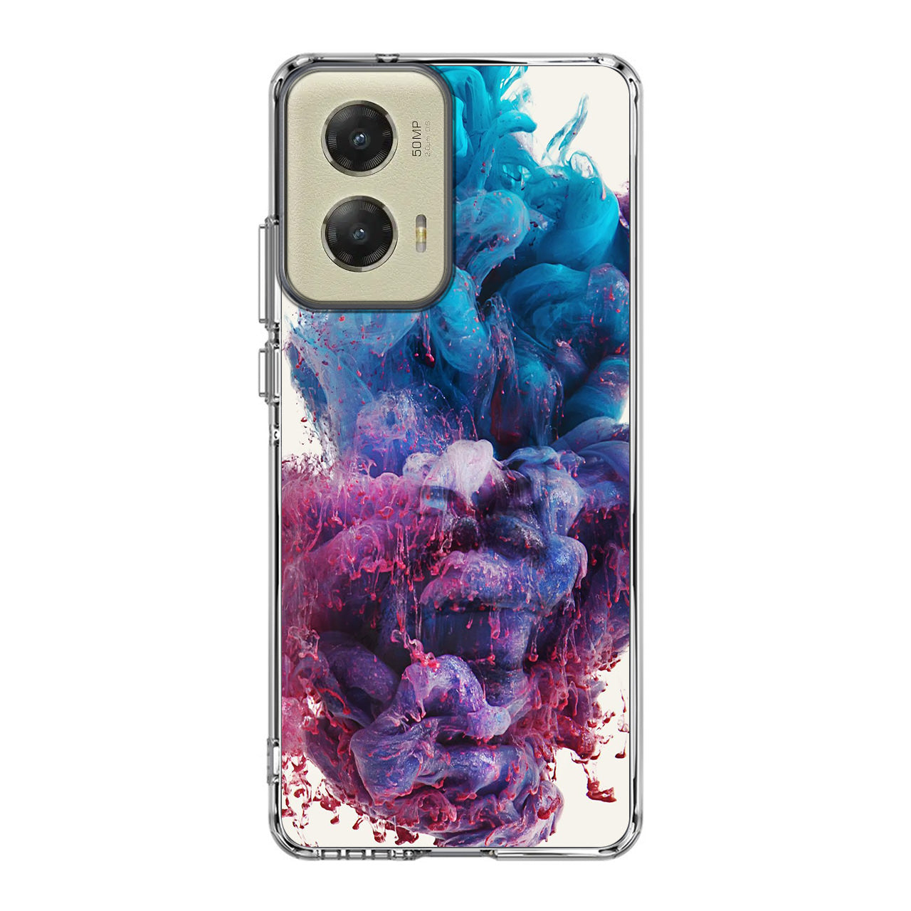 Colorful Dust Art on White Motorola Moto G Stylus 5G 2024 Case