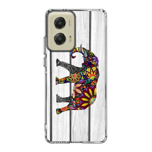 Colorful Elephant Flower Motorola Moto G Stylus 5G 2024 Case
