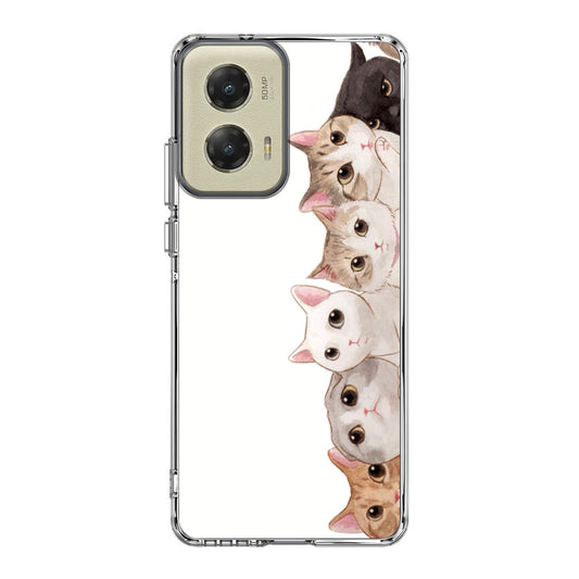 Cute Cats Vertical Motorola Moto G Stylus 5G 2024 Case