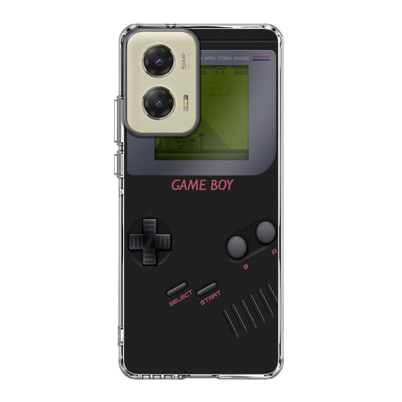 Game Boy Black Model Motorola Moto G Stylus 5G 2024 Case